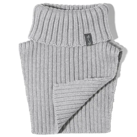Komin z golfem z wełny merino - GREY MELANGE