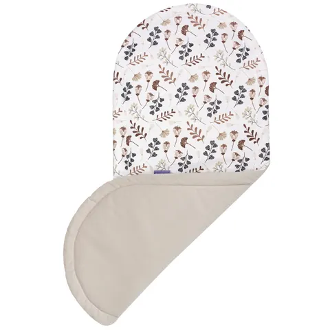 Materac do kokonu Comfort - Boho Garden i ecru Velvet