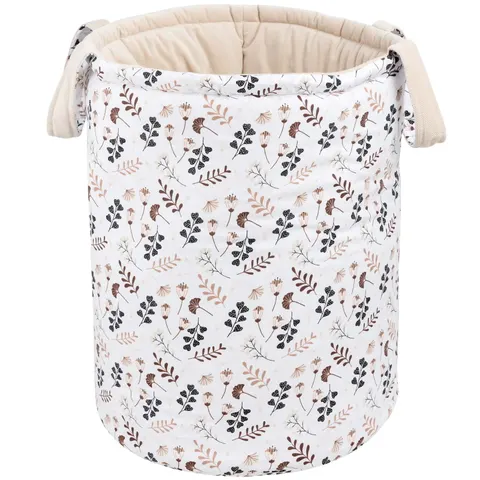 Kosz na zabawki, dwustronny - Boho Garden i Ecru Velvet
