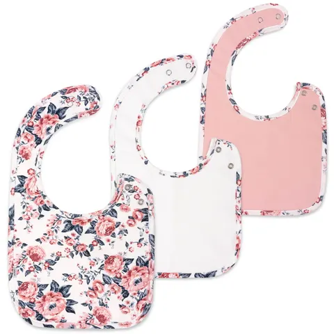 Śliniaczek bawełniany Roses 3 pack