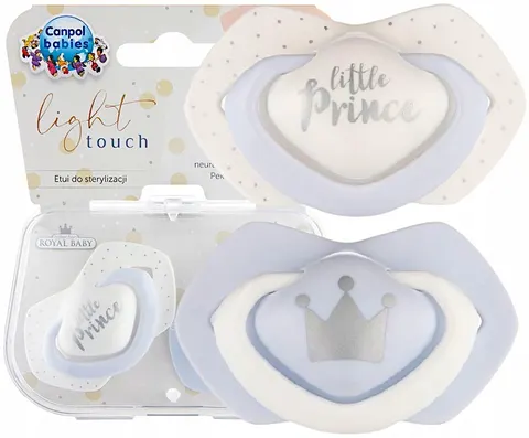 Canpol smoczek symetryczny royal baby 6-18m 2 szt.