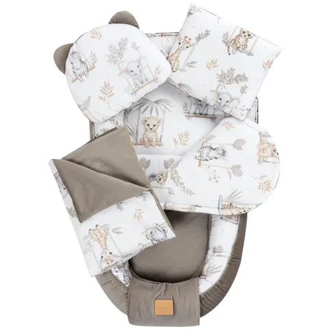 Zestaw 5 elementowy Comfort - Happy Jungle i Latte Velvet