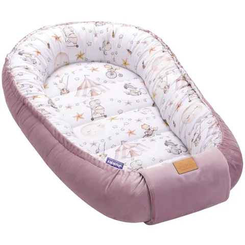 (Outlet) Kokon Comfort - Candy Circus i wrzosowy Soft Velvet