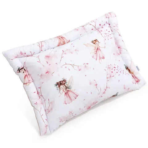 Pełna poduszka 40 x 60cm - Little Fairy i Smokey Pink Soft Velvet