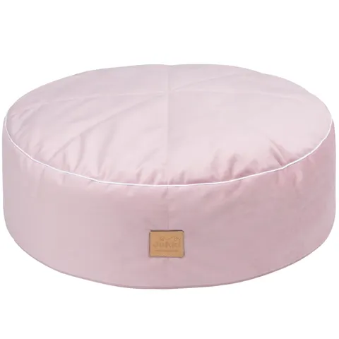 Pufa dziecięca - w kolorze smokey pink Soft Velvet