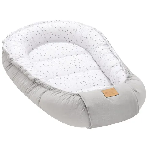 Kokon Comfort - Twinkle Stars i szary Velvet