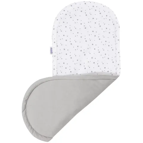 Materac do kokonu Comfort - Twinkle Stars i szary Velvet