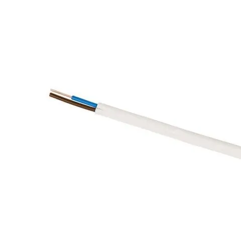 Przewód YDYp 2x6 450/750V biały, krążek 100m, ELTRIM