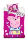 Komplet pościeli dziecięcej, poszwa 135x200 i poszewka 80x80 -PEEPA PIG