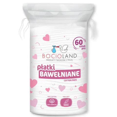 BOCIOLAND Bawełniane płatki kosmetyczne (60 szt.)