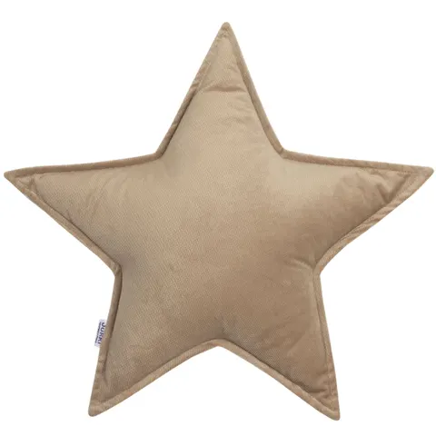 Poduszka gwiazdka Velvet - Caramel Velvet