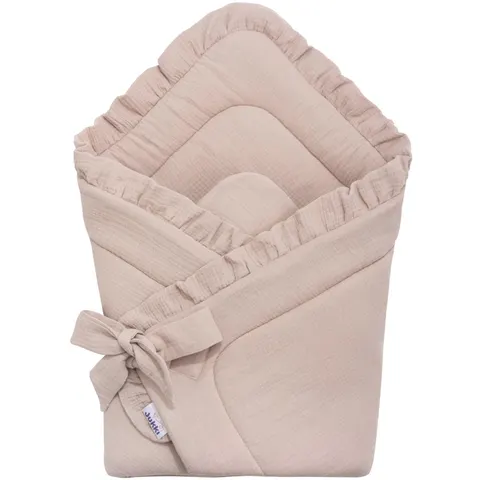 Rożek niemowlęcy muślinowy - Beige