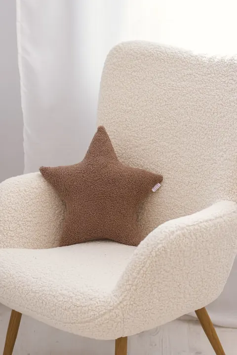 Poduszka gwiazdka Boucle - Brown