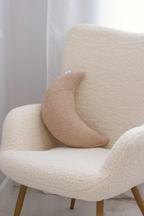 Poduszka księżyc Boucle - Beige