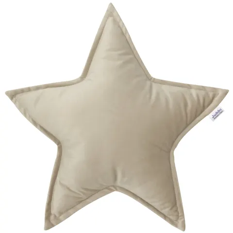 Poduszka gwiazdka Velvet - Cappuccino Soft Velvet