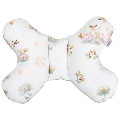 Poduszka motylek - Swan Family i Cappuccino Soft Velvet