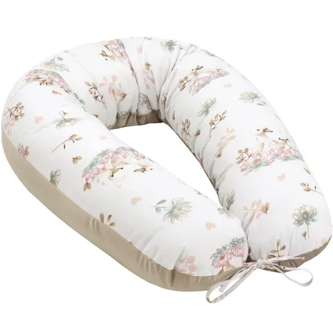 Poduszka ciążowa - Swan Family i Cappuccino Soft Velvet