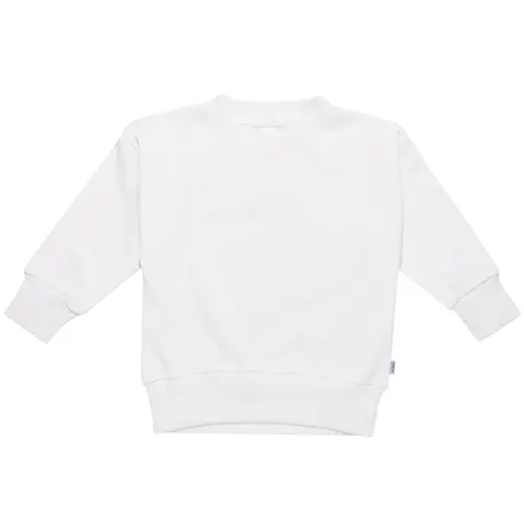 JUKKI Prążkowana bluza oversize - Ecru