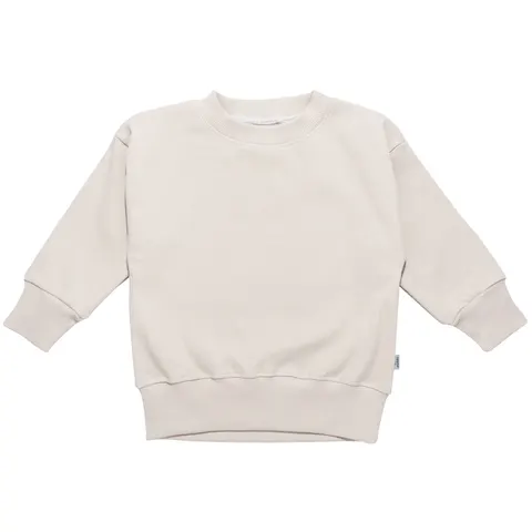 JUKKI Prążkowana bluza oversize - Beige