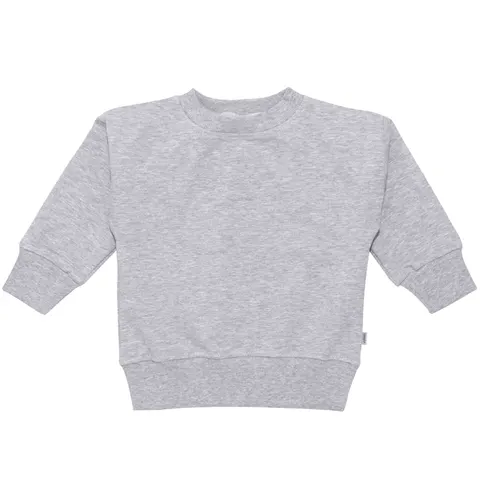 JUKKI Bluza dresowa oversize - Grey Melange