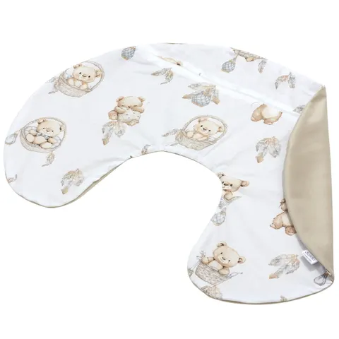 POSZEWKA NA ROGAL - Boho Bears i Cappuccino Soft Velvet