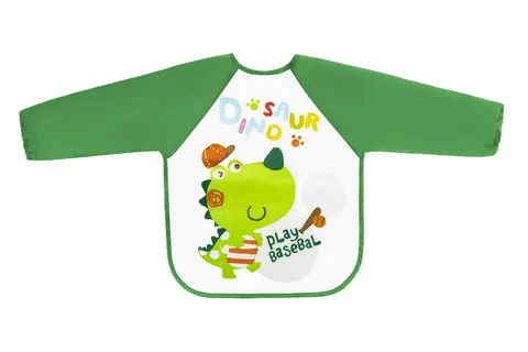 BOCIOLAND Śliniak Ceratowy z rękawkami -DINO