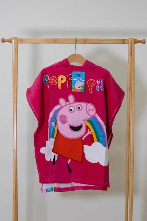 Ponczo, ręcznik kąpielowy z kapturem PEPPA PIG