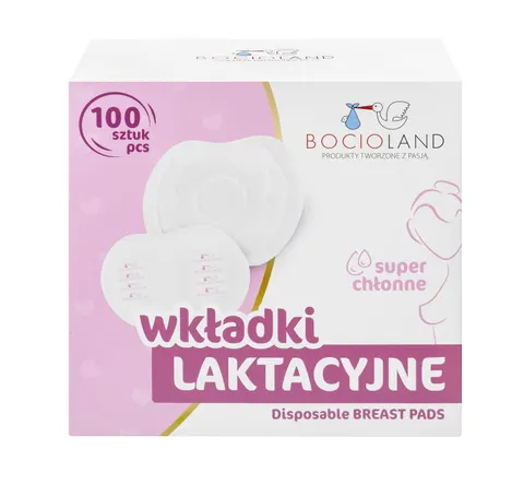 BOCIOLAND Wkładki Laktacyjne Superabsorbent, Big Pack 100 szt.