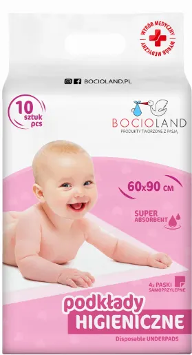 BOCIOLAND Podkłady Jednorazowe 60x90 op. 10 szt.