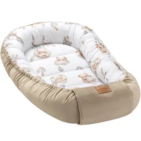 (Outlet) Kokon Comfort - Boho Bears i Cappuccino Soft Velvet