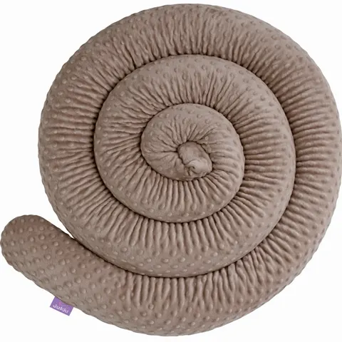 Ochraniacz wałek 400cm - Mokka Minky