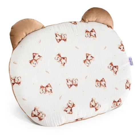 Muślinowa Poduszka MIŚ - Baby Bear i Toffee Soft Velvet