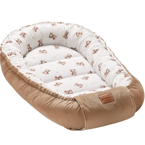 Muślinowy Kokon Comfort - Baby Bear i Toffee Soft Velvet