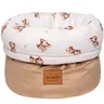 Muślinowy Pojemnik / koszyk na akcesoria dla niemowlaka - Baby Bear i Toffee Soft Velvet