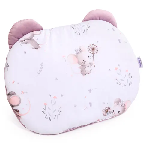 Poduszka MIŚ - Lovely Mouse i Wrzosowy Soft Velvet