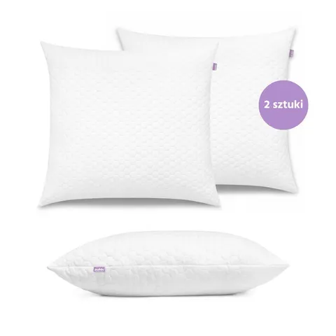 Poduszka do spania antyalergiczna z mikrofibry 80x80cm 2 szt.