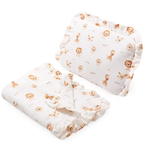 Muślinowy zestaw do wózka - Baby Safari
