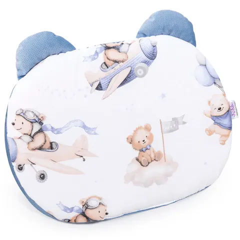Poduszka MIŚ - Pilot Bears i jeansowy Velvet