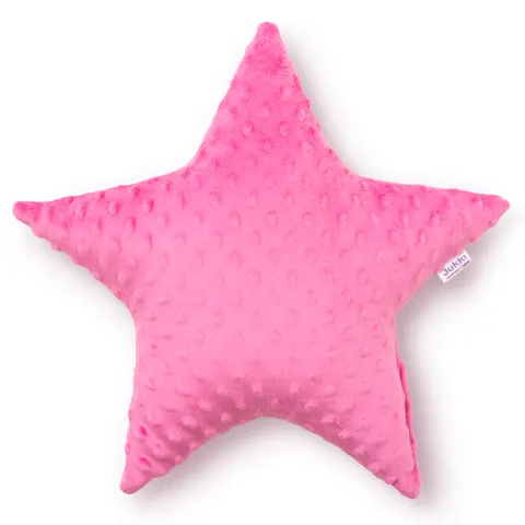 Poduszka gwiazdka Minky - purpurowe Minky