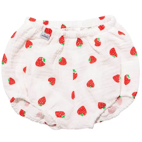 Bloomersy muślinowe - Strawberries