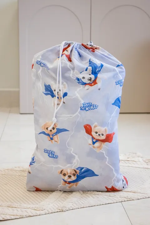 Worek na zestaw przedszkolaka - Super Puppy Blue