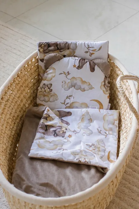 4 elementowy zestaw do wózka - Sweet Teddy i Latte Velvet