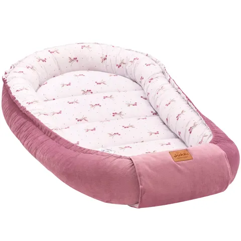 Kokon XXL 65 x 120 cm - Blackberry Dreams i Old Rose Velvet