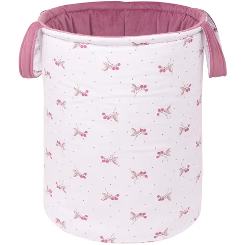 Kosz na zabawki, dwustronny - Blackberry Dreams i Old Rose Velvet