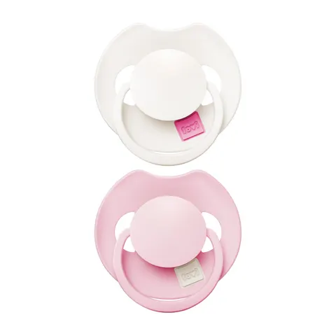LOVI Prime Tutti Frutti Smoczek dynamiczny 0-6m 2 szt. Rose/Rose Cream