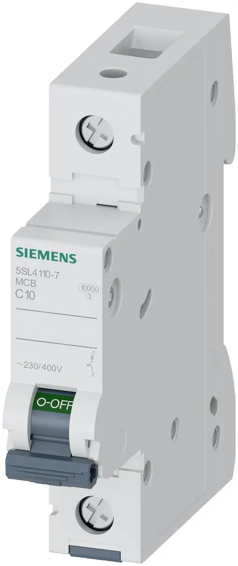 Wyłącznik nadprądowy 1P C10A 10kA 230/400V; 5SL4110-7, SIEMENS