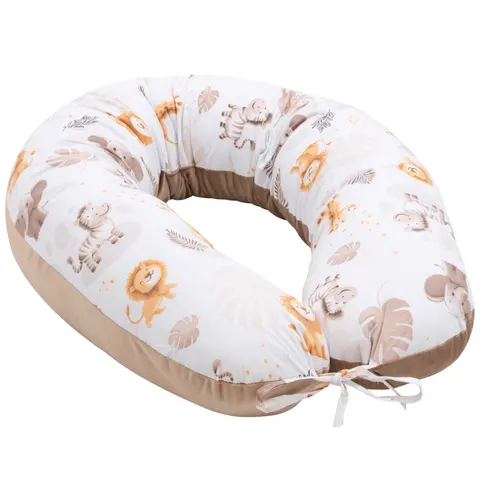 Poduszka ciążowa - African Dreams i Mocha Soft Velvet