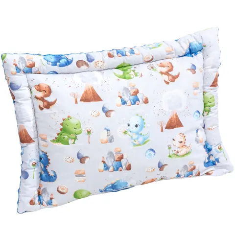 (Outlet) Pełna poduszka 40 x 60cm - Dino Land i Jeansowe Minky