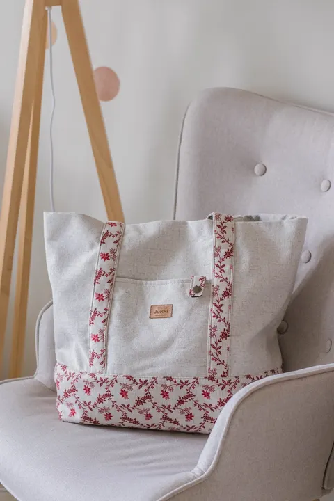 (Outlet) Torba Shopper Yuca - Czerwone kwiaty