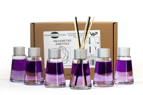 Dyfuzor Zapachowy 6x50ml Patyczki Aksamitny Ametyst